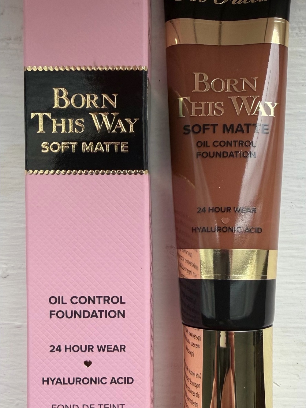 Too Faced Born This Way Soft Matte Foundation - Sable $46 Retail Value Contour